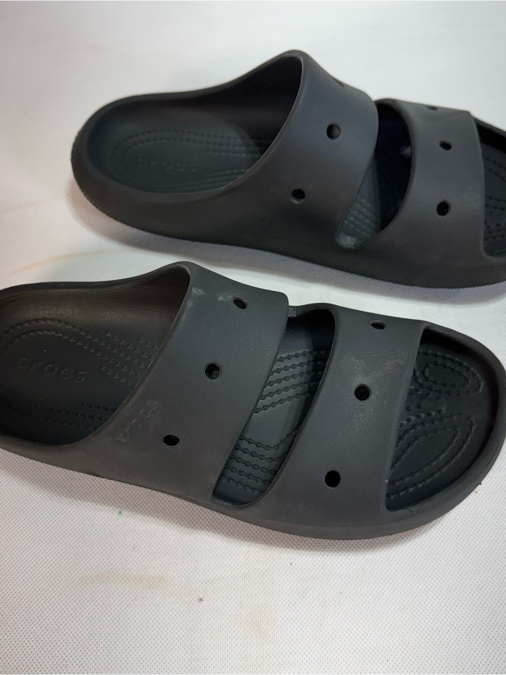 CROCS Junior Size J6 Black Comfort Slides Water Proof